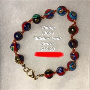 Vintage Millefiori beads braclet